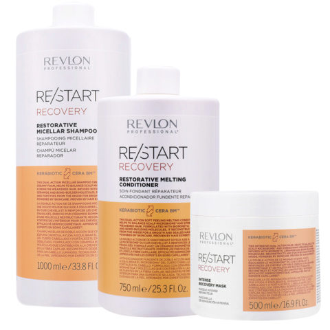Restart Recovery Shampoo1000ml Conditioner750ml Mask500ml