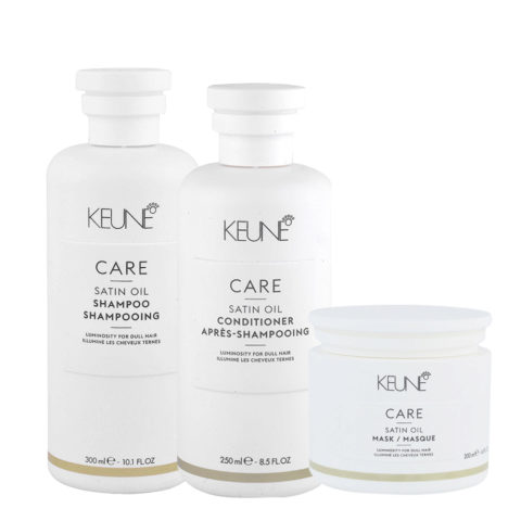 Care Line Satin Oil Shampoo300ml Conditioner250ml Mask200ml