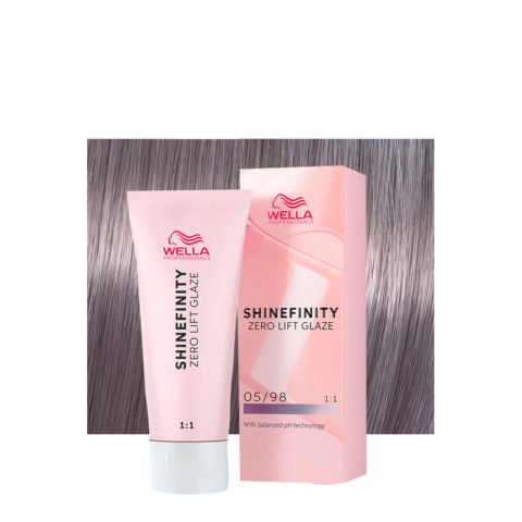 Wella Shinefinity Stahl Orchidee 05/98 Cendré Perle Hellbraun 60ml– demi-permanente Farbe