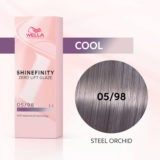 Wella Shinefinity Stahl Orchidee 05/98 Cendré Perle Hellbraun 60ml– demi-permanente Farbe