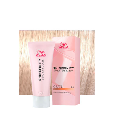 Shinefinity Caramel Milk 09/73 Sehr Helles Goldenes Sandblond 60ml   – demi-permanente Farbe