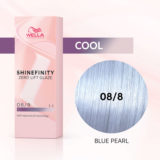 Wella Shinefinity Blue Pearl 08/8 Helles Perlblond 60ml – demi-permanente Farbe