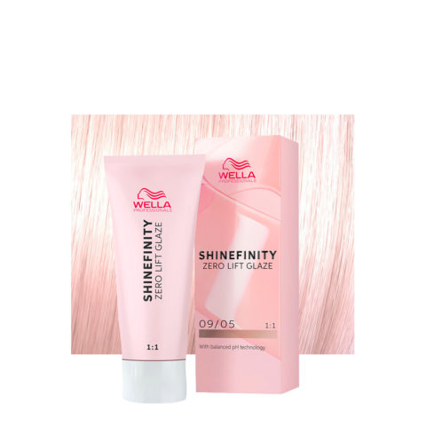 Wella Shinefinity Silk Blush 09/05 Sehr Helles Natürliches Mahagoniblond 60 ml – demi-permanente Farbe