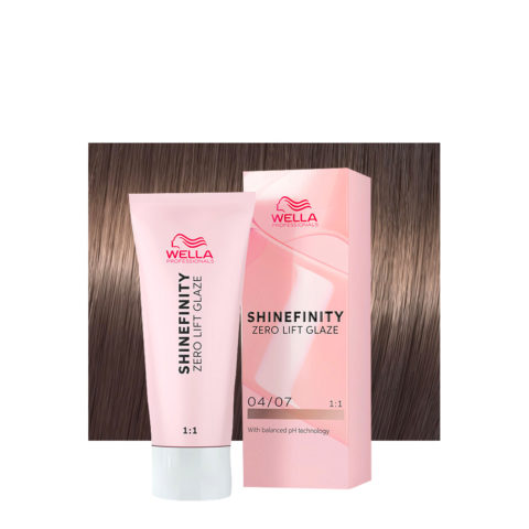 Shinefinity Bitter Chocolate 04/07 Mittelbrauner Natursand 60 ml– demi-permanente Farbe