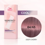 Wella Shinefinity Deep Cherry 04/65 Mittel Violett Braun 60ml – demi-permanente Farbe