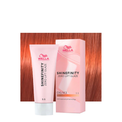 Wella Shinefinity Copper Sunset 06/43 Dunkles Kupfergoldblond 60 ml – demi-permanente Farbe