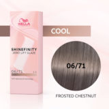 Wella Shinefinity Frosted Chestnut 06/71 Dunkel Sand Ash Blonde 60ml  – demi-permanente Farbe