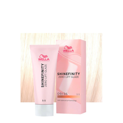 Shinefinity Vanille-Glasur 09/36 Natürliches Sehr Helles Violett Blond 60ml – demi-permanente Farbe