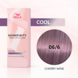 Wella Shinefinity Cherry Wine 06/6 Dunkelblond Violett 60ml – demi-permanente Farbe
