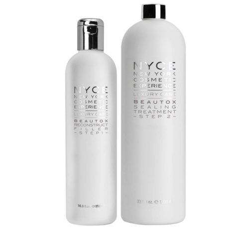 Nyce Luxury Care Beautox Recostruct Filler Step 1 500ml Sealing Treatment Step 2 1000ml