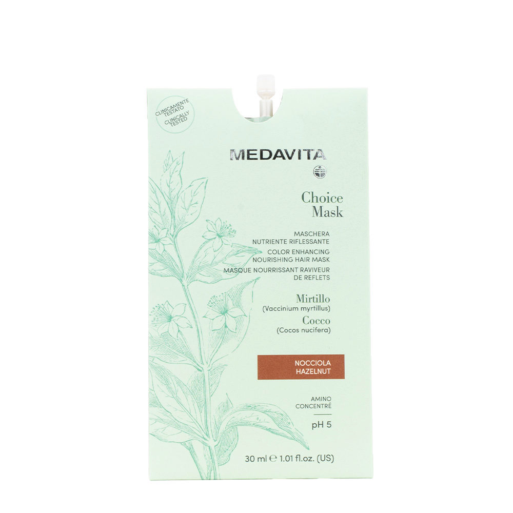 Medavita Lunghezze Choice Mask Hazelnut 30ml - nährende Reflexmaske Hazelnuss