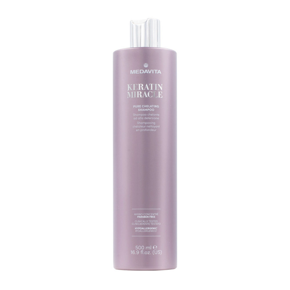 Medavita Lunghezze Keratin Miracle Pure Chelating Shampoo 500ml - Hochreinigendes Chelat-Shampoo