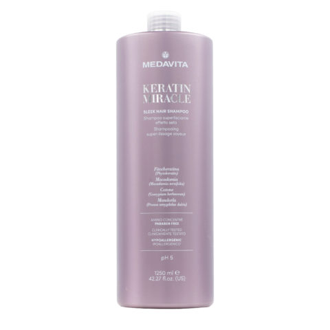 Lunghezze Keratin Miracle Sleek Hair Shampoo 1250ml - glättendes Shampoo