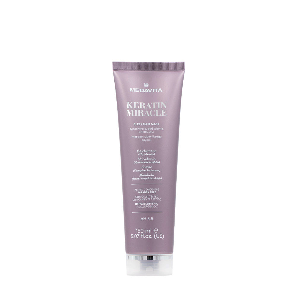 Medavita Lunghezze Keratin Miracle Sleek Hair Mask 150ml - glättende Maske
