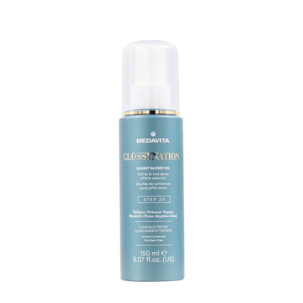 Medavita Lunghezze Glossynation Glassy Glossy Oil 150ml - Spiegelglanz-Ölspray
