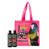 Crazy Color Shampoo Red 250ml Deep Conditioner für gefärbtes Haar 250ml + Shopper als Geschenk