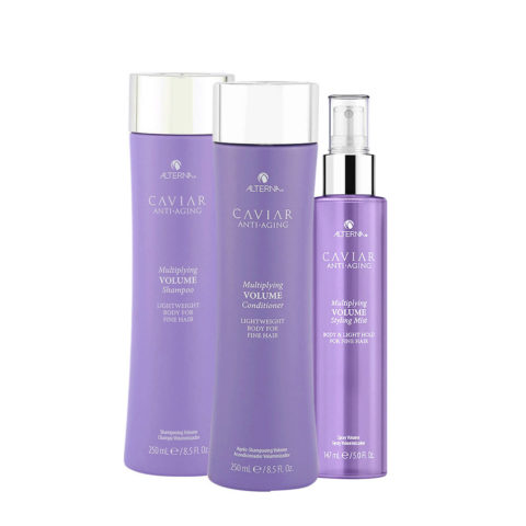 Alterna Caviar Multiplying Volume Shampoo 250ml Conditioner 250ml Styling Mist 147ml