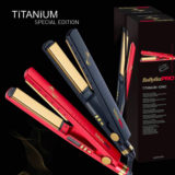 Babyliss Pro Piastra Black Titanium Ionic BAB3091BKTE -  Glätteisen mit Titaniumplatten