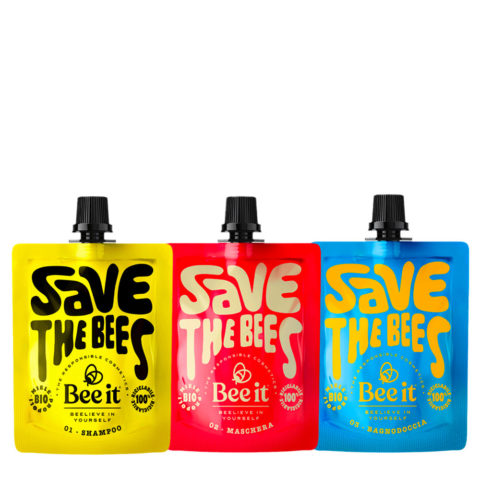 Bee it Pflegendes Shampoo 50ml Restrukturierende Maske 50ml Regenerierendes Duschgel 50ml
