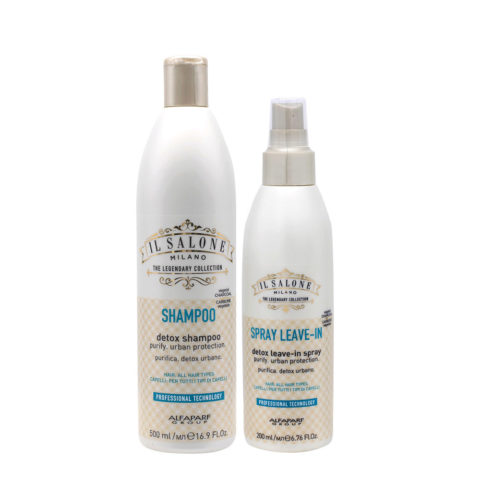 Alfaparf Il Salone Detox Shampoo 500ml  Leave In Spray 200ml