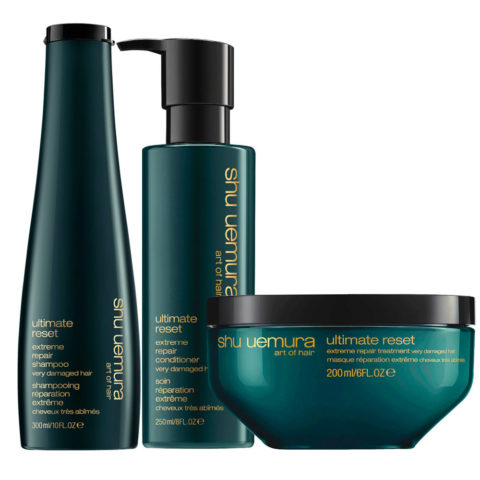 Shu Uemura Ultimate Reset Extreme Repair Shampoo 300ml Conditioner 250ml Treatment 200ml