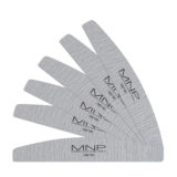 Mesauda MNP Zebra gebogene Feile 100/180 Packung 6 Stk. - gebogene Nagelfeile
