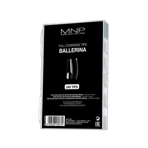 Mesauda MNP Full Coverage Tips Ballerina 240 pz- Tipps von Soak-Gel für die Nagelaufbau