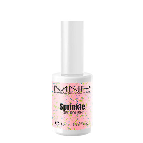 Mesauda MNP Sprinkle Gel Polish 102 Macaron 10ml - Semipermanenter Nagellack mit Tupfeneffekt