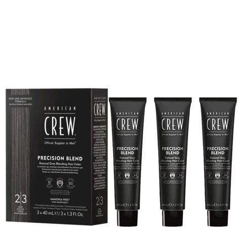 American Crew Precision Blend Dark 3x40ml 2/3 - Haar- und Bartfärbemittel