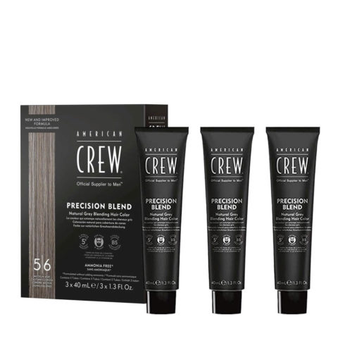 American Crew Precision Blend Mittel Ash 3x40ml 5/6 - Haar- und Bartfärbemittel