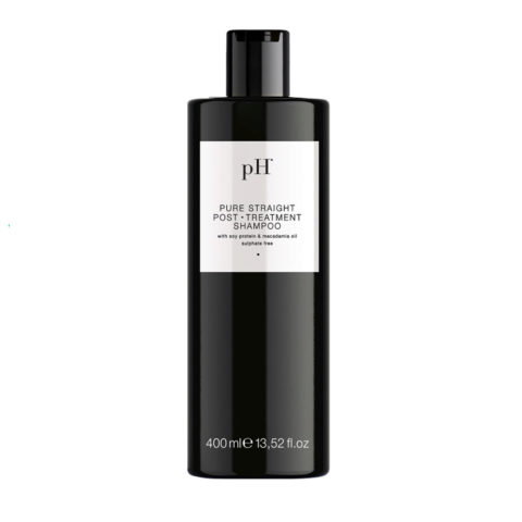PH Laboratories Pure Straight Post Treatment Shampoo 400ml - Shampoo nach der Glättungsbehandlung