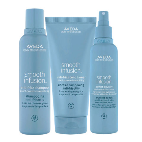 Smooth Infusion Anti-Frizz Shampoo 200ml Conditioner 200ml Perfect Blow Dry 200ml