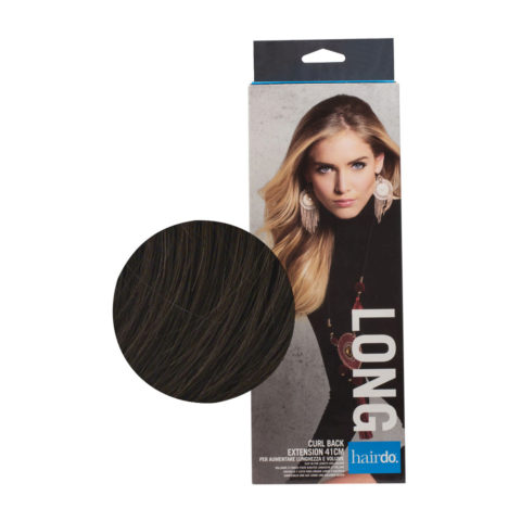 Hairdo Curl Back Extension Mittelbraun 41cm - Verlängerung mit Wellen und natürlichen Stufen