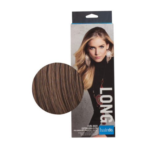 Hairdo Curl Back Extension Helles Goldbraun 41cm - Verlängerung mit Wellen und natürlichen Stufen