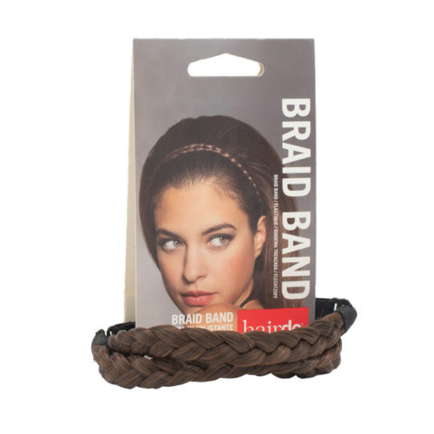Hairdo Braid Band Mittelbraun / Rotbraun - geflochtenes Haarband