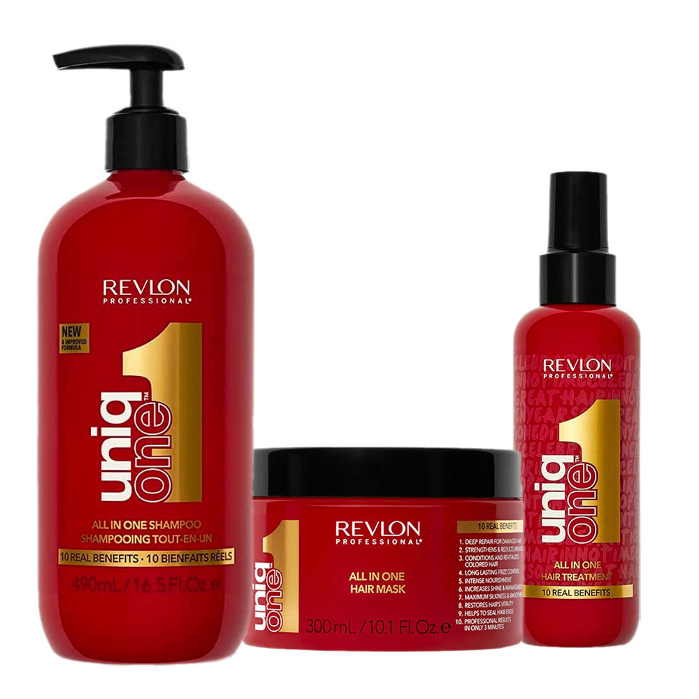 Uniq one All In One Shampoo 490ml Mask 300ml Treatment Spray Special  Celebration Edition 150ml | Hair Gallery