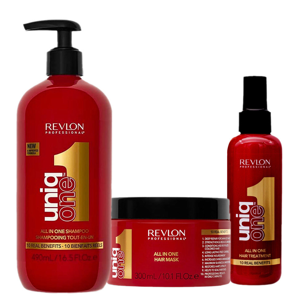 Uniq one All In One Shampoo 490ml Mask 300ml Treatment Spray 150ml | Hair  Gallery