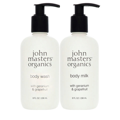 John Masters Organics Geranium & Grapefruit Body Wash 236ml Body Milk 236 ml