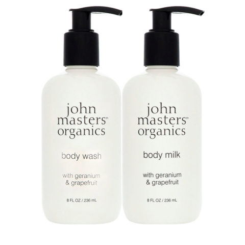 Geranium & Grapefruit Body Wash 236ml Body Milk 236 ml