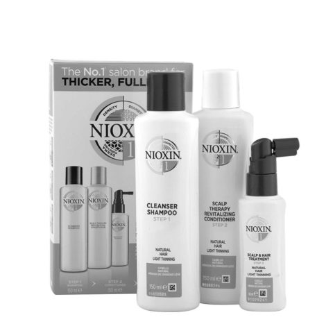 Nioxin Sistema1 Kit Trifasico Shampoo 150ml Conditioner 150ml Treatment 50ml - Anti-Haarausfall-Kit