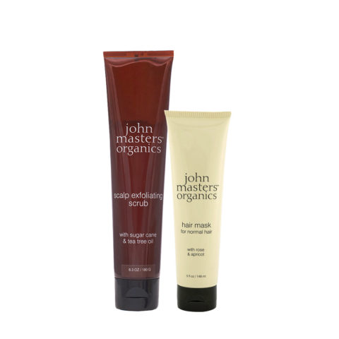 John Masters Organics Scalp Exfoliating Scrub 180gr John Masters Organics Hair Mask For Normal Hair 148ml