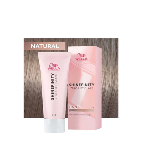 Wella Shinefinity Natural Base 06/0 Natürliches Dunkelblond 60 ml – demi-permanente Farbe