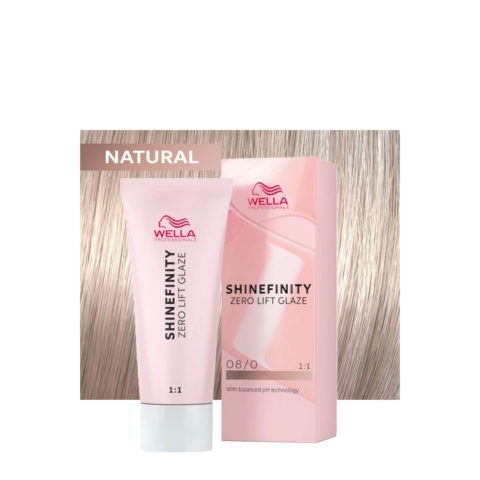 Wella Shinefinity 08/0 Natürliches Hellblond 60ml - demi-permanente Haarfarbe