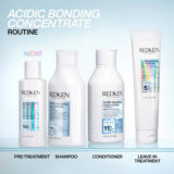 Redken Acidic Bonding Concentrate Shampoo 300ml  Leave-in Treatment 150ml