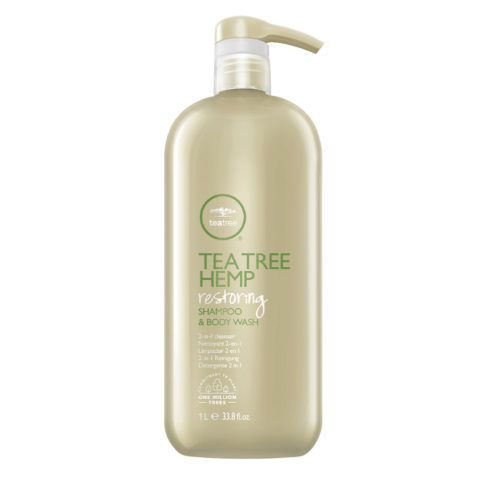Tea Tree Hemp Restoring Shampoo & Body Wash 1000ml - Reinigungsmittel 2 in 1