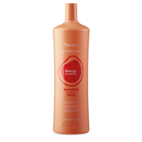 Fanola Vitamins Energy Be Complex Shampoo 1000ml - energiespendendes Shampoo