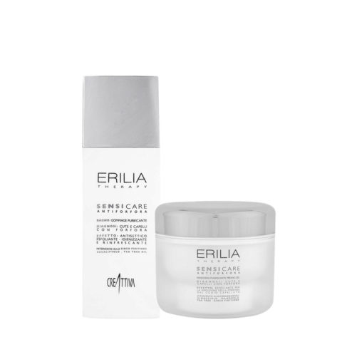 Creattiva Erilia Sensicare Anti-Schuppen-Shampoo 250ml Reinigende Maske Peeling Gel 200ml
