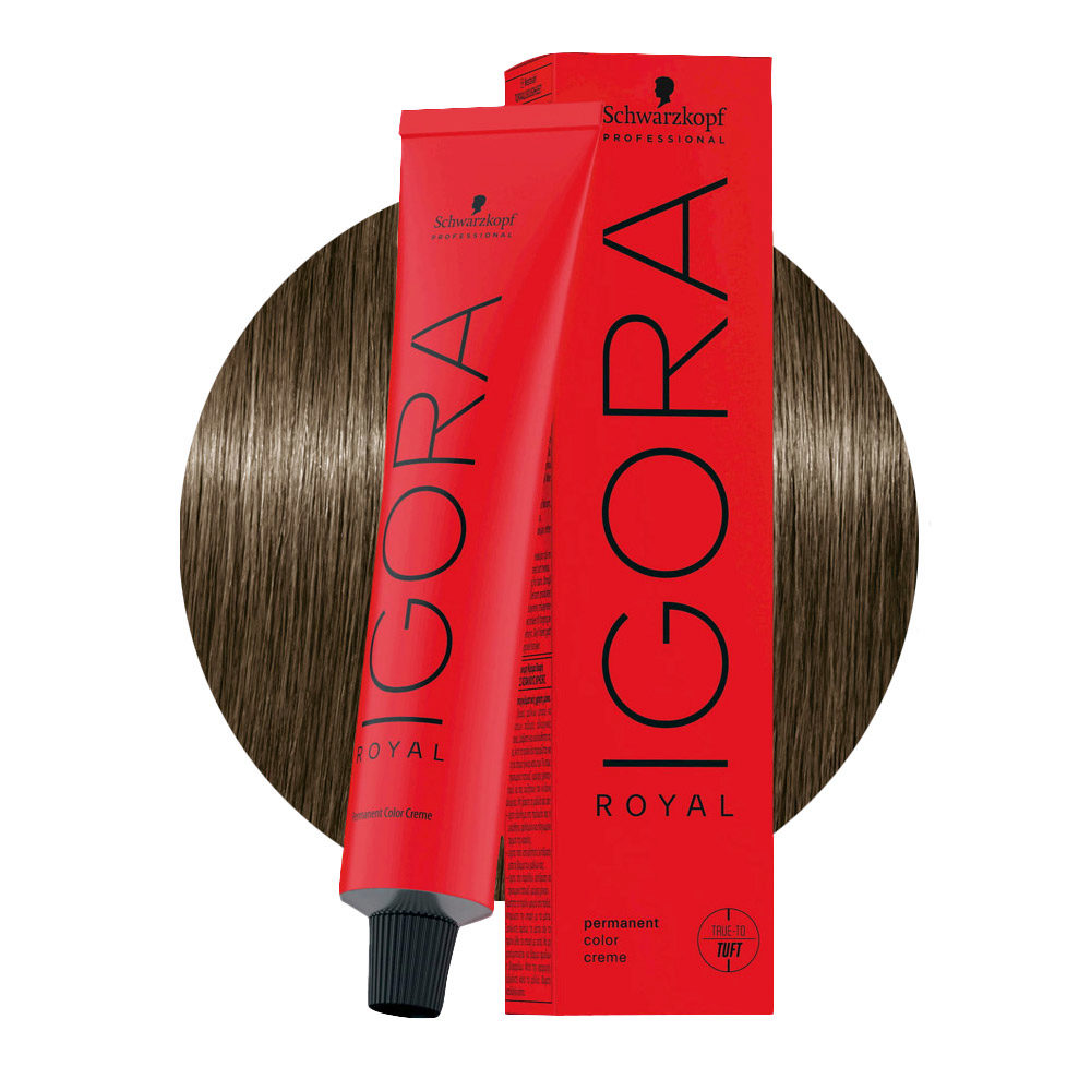 Schwarzkopf Igora Royal 7-13  Cendrè Matt Mittelblond 60ml - Permanente Färbung