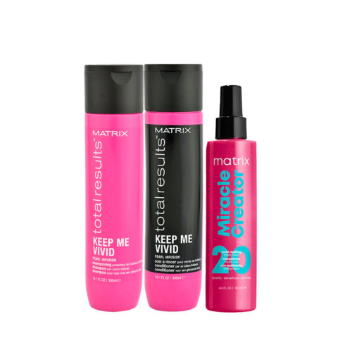 Matrix Haircare Keep Me Vivid Shampoo 300ml Conditioner 300ml Miracle Creator 190ml