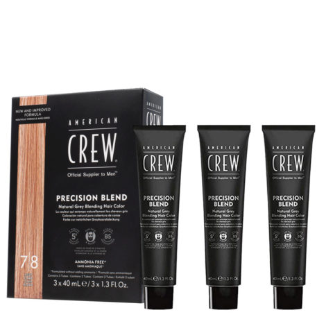 American Crew Precision Blend Light 7/8 3x40ml - Haar- und Bartfärbemittel